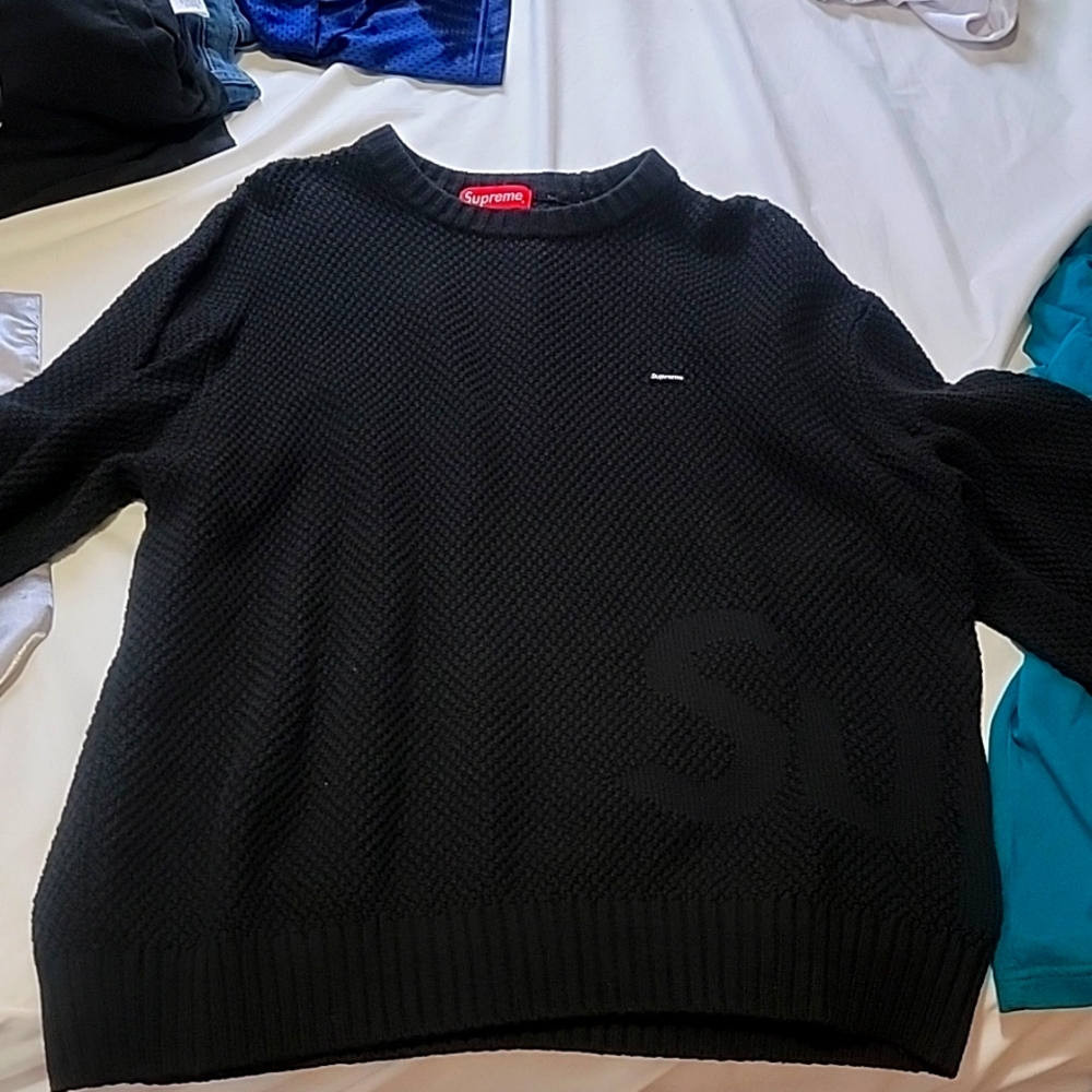 Supreme small box open knit sweater